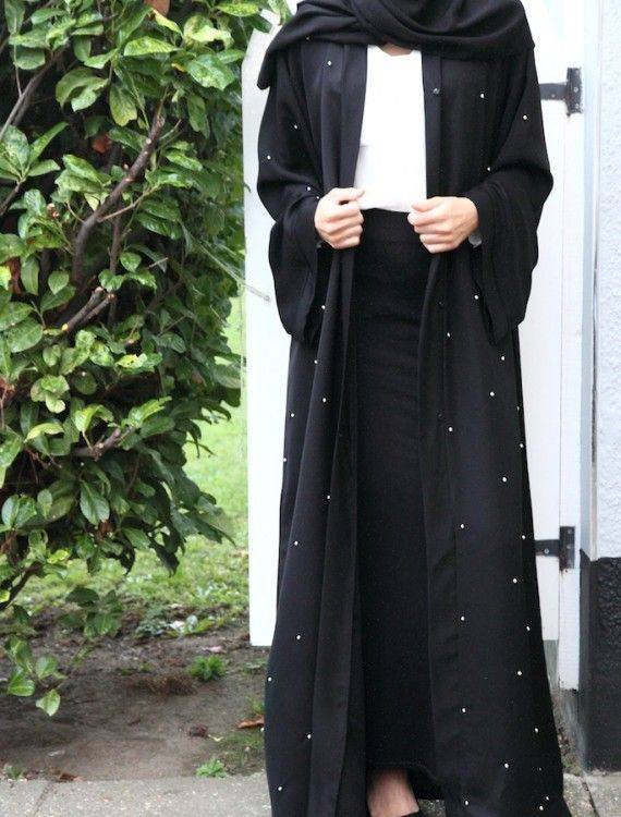 إستايل الـ Open Abaya