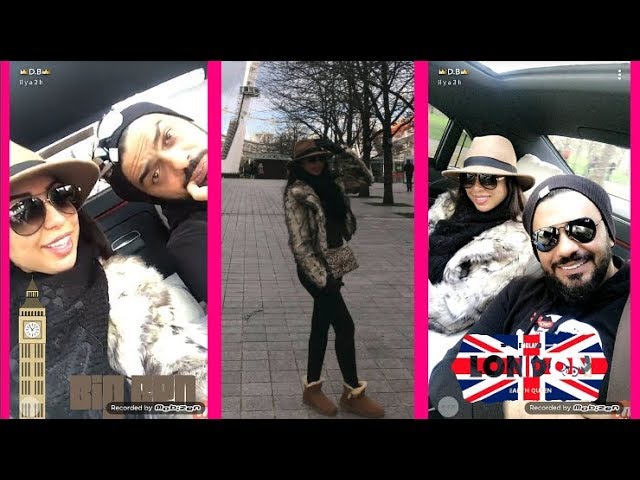 فيديو..هكذا تقضي دنيا بطمة وقتها رفقة زوجها بلندن