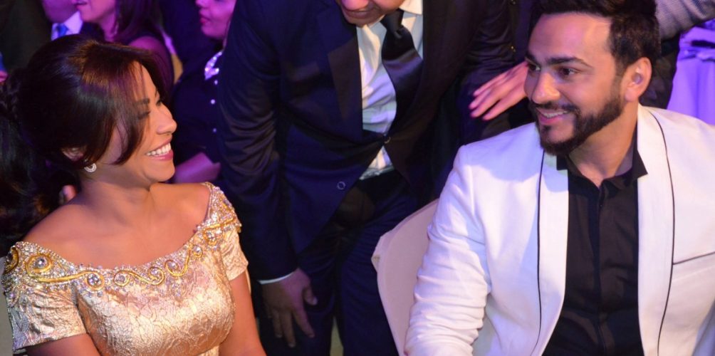 فيديو..أول لقاء لشيرين عبد الوهاب وتامر حسني بعد مدة طويلة