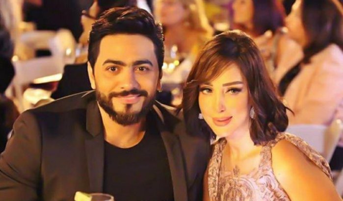 بالفيديو: تامر حسني يكشف سر دوام زواجه من المغربية بسمة بوسيل ويوجه لها رسالة
