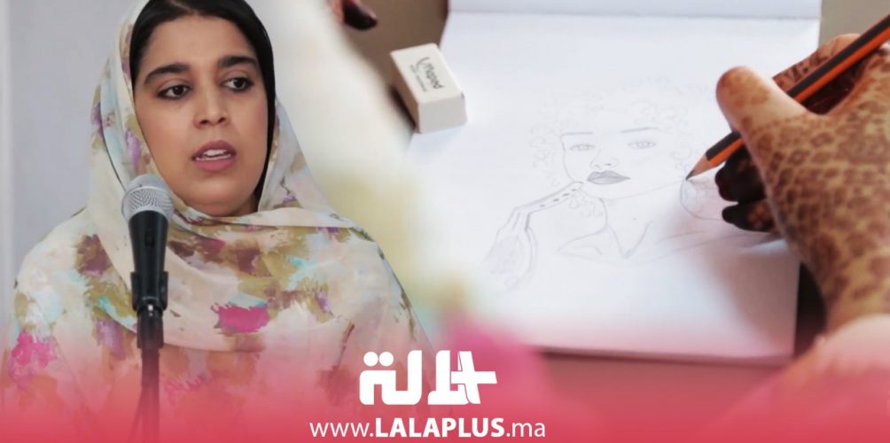 اكتشفت موهبتها في سن صغيرة.. نجاة فنانة تشكيلية لوحاتها تلامس المرأة (فيديو)