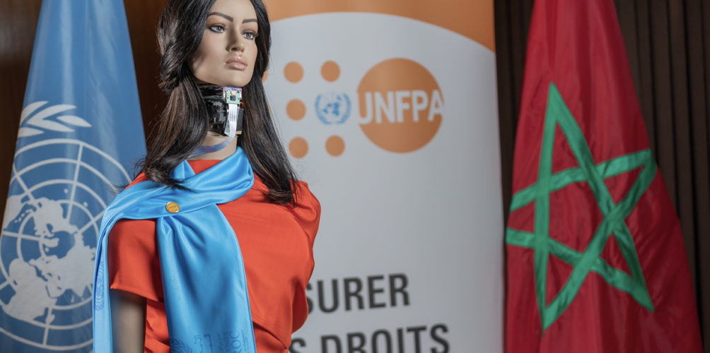 سابقة عالمية.. الأمم المتحدة تشترك مع شامة أول امرأة روبوت 100٪ مغربية لمناهضة العنف