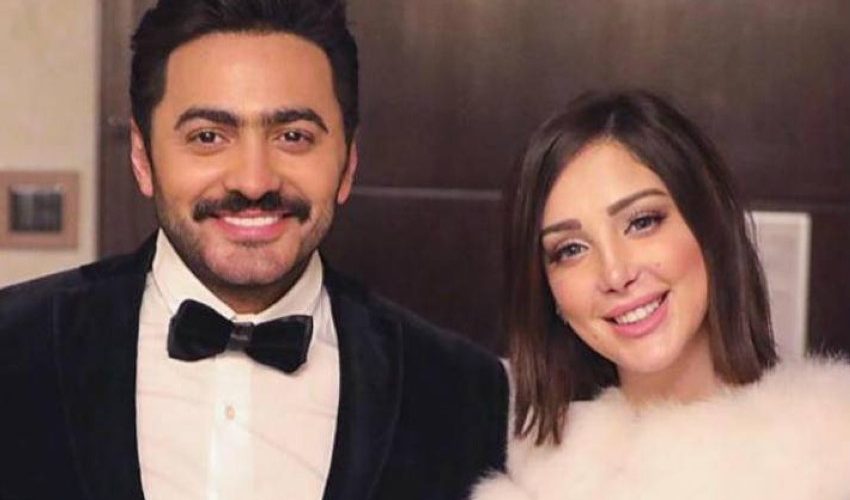 تامر حسني يخرج عن صمته ويرد على بسمة بوسيل: لا يرضيني زعلك إنت حبيبتي وأم أولادي… متهورة بس بحبك (صور)
