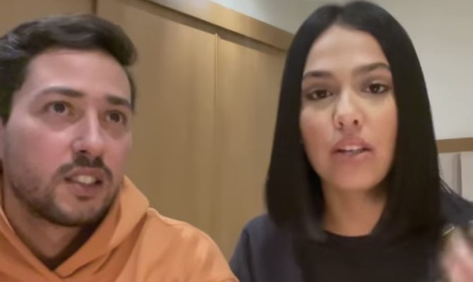 على خطى مشاهير عالميين.. منال بنشليخة وزوجها يطلقان علامة تجارية لبيع الملابس الجاهزة (فيديو)