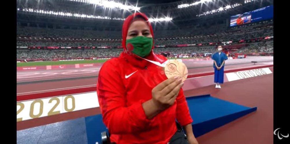 « الألعاب البارالمبية طوكيو 2020 ».. تتويج المغربية سعيدة عمودي بالميدالية البرونزية