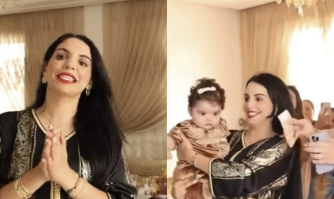 جابت ليهم الجديد.. اليوتيوبر أسماء بيوتي تحتفل بثقب أذني ابنتها وتتعرض للانتقاد (فيديو)