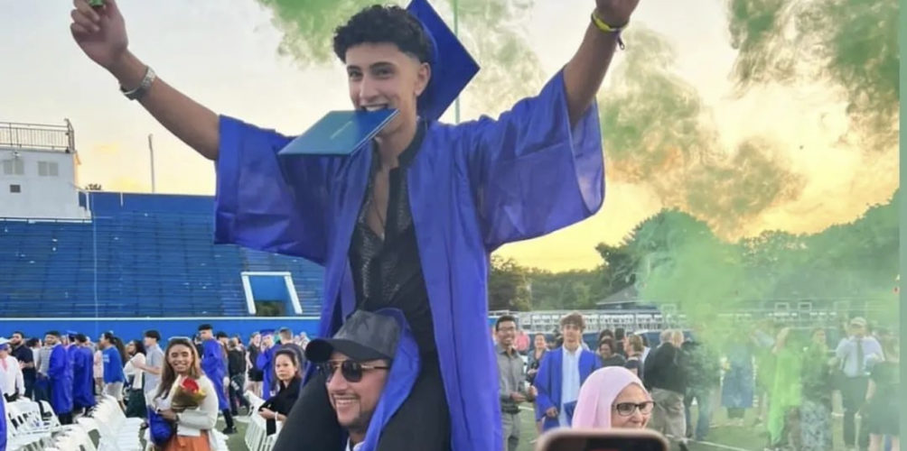 كايقرا فميريكان.. عبد الله الداودي يحتفل بتخرج ابنه (صور)