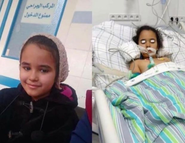 دخلت المستشفى لإزالة اللوزتين فأصيبت بالشلل وفقدت سمعها وبصرها.. وفاة الطفلة سلمى