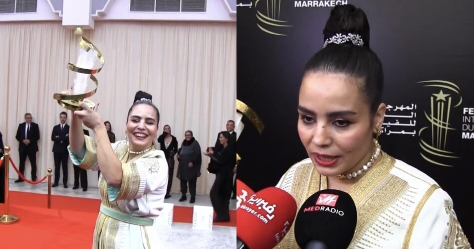 دخلت التاريخ.. أسماء المدير أول مخرجة مغربية تتوج بالنجمة الذهبية في مهرجان الفيلم في مراكش (فيديو)