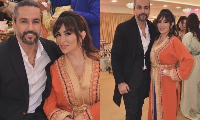 خلال حضورها حفل زفاف في فاس.. النجمة السورية ديما بياعة بالقفطان المغربي (صور)